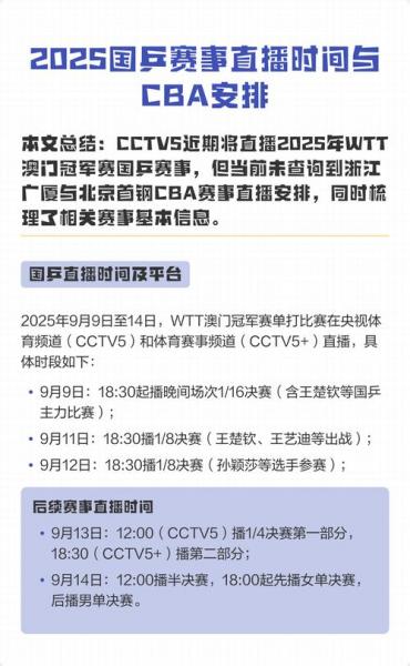 cba今晚比赛直播免费观看，cba今晚直播赛事安排？